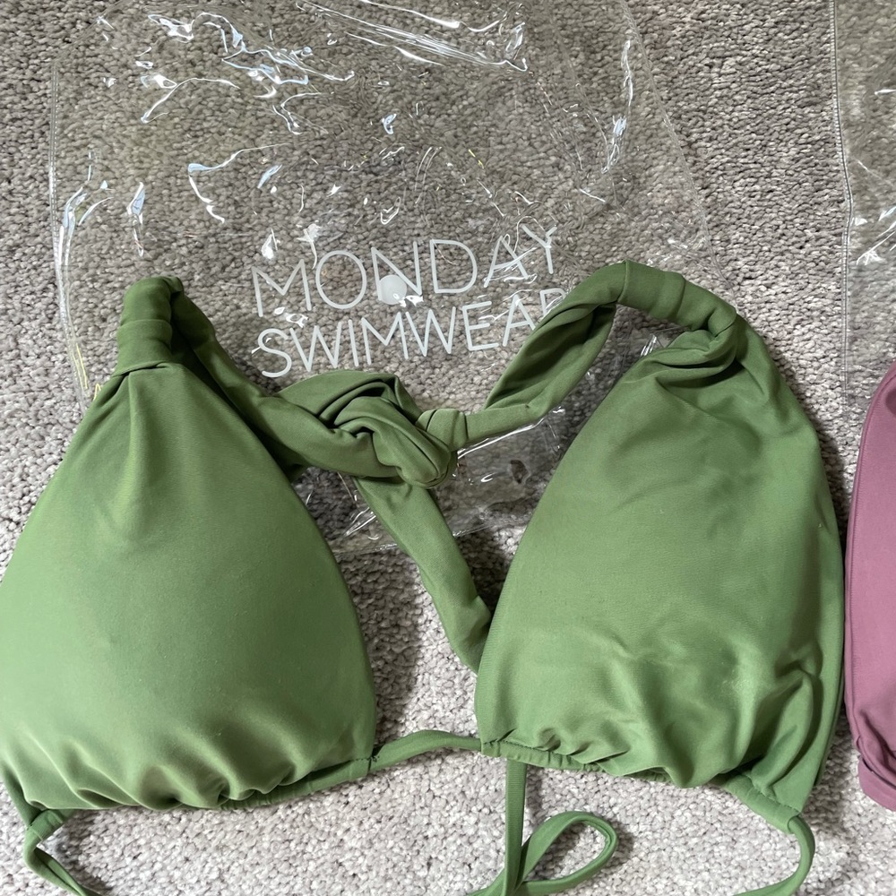 Green Monday swimwear Tulum top